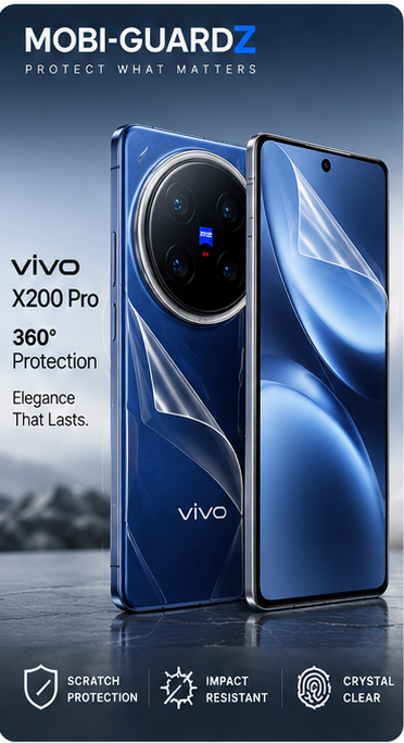 Mobi-Guardz 360&deg; protection on Vivo X200 Pro