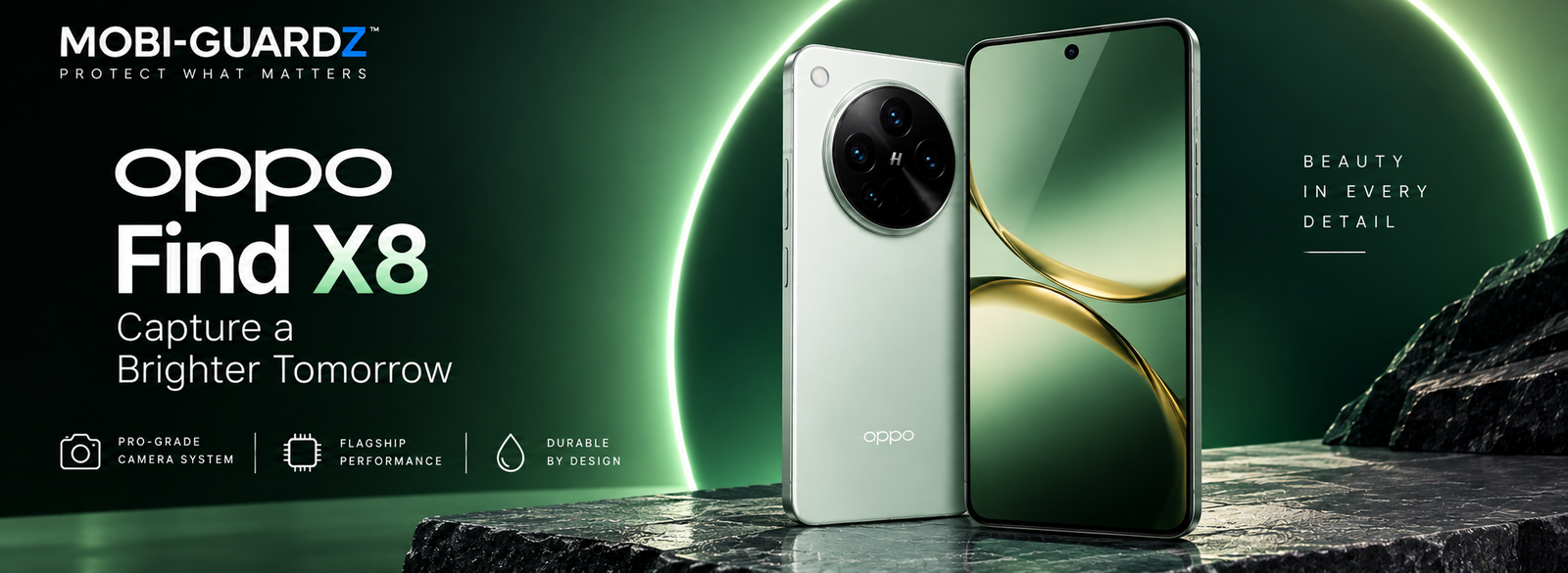 Mobi-Guardz protection for Oppo Find X8